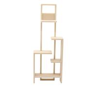 Asukohu Estantería de adorno sostenible para juegos imaginativos de niños, construcción segura y duradera, estantería de exposición para casa de muñecas