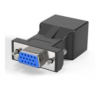 Asukohu Extensor VGA de alta transparencia a RJ45, adaptador VGA extensor a través de Ethernet, adaptador para multimedia, vídeo, multimedia, ABS