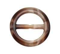 Asukohu Hebillas de cinturón redondas de resina de durabilidad, con diseño de círculos, para uso diario, negocios y fiestas, hebilla de aleación, casual, versátil, 15 ruinas de color café, Talla única