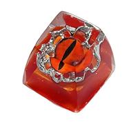 Asukohu Hecho a mano translúcido ojo de dibujos animados resina clave clave para juegos mecánicos teclado accesorios dibujos animados temas teclas tapas