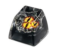 Asukohu Hecho a mano translúcido ojo de dibujos animados resina clave clave para juegos mecánicos teclado accesorios dibujos animados temas teclas tapas