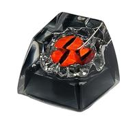 Asukohu Hecho a mano translúcido ojo de dibujos animados resina clave clave para juegos mecánicos teclado accesorios dibujos animados temas teclas tapas