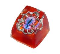 Asukohu Hecho a mano translúcido ojo de dibujos animados resina clave clave para juegos mecánicos teclado accesorios dibujos animados temas teclas tapas