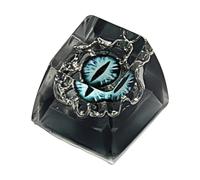 Asukohu Hecho a mano translúcido ojo de dibujos animados resina clave clave para juegos mecánicos teclado accesorios dibujos animados temas teclas tapas