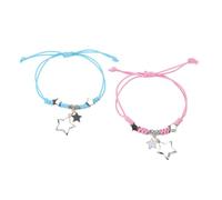Asukohu Juego de 2 pulseras para parejas, pulseras a juego de moda, joyería de moda para él y ella, joyería de moda para mujer, talla única, como se describe