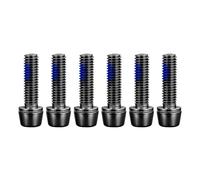 Asukohu Juego de 6 tornillos de pinza de freno para bicicleta de montaña, soportes de aluminio para el soporte de botella, tornillos de aleación de alta resistencia