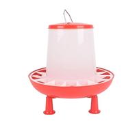 Asukohu Juego de bebedero grueso para pollitos para alimentación de aves de corral al aire libre, contenedores de agua para codornices, palomas, fuente de agua, bebedero de pollo con pata