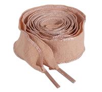 Asukohu Juego de cordones arrugados adicionales, tela de poliéster flexible, acuerdo global, plan de amarre seguro, cordones de poliéster con volantes para tenis, Brown, 120