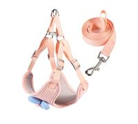 Asukohu Juego de correa para perro, chaleco floral, bufanda, arneses, cinturón largo multicolor, mango suave, accesorios para fotos, cinturón de cintura para perro