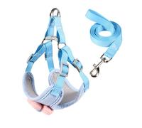 Asukohu Juego de correa para perro, chaleco floral, bufanda, arneses, cinturón largo multicolor, mango suave, accesorios para fotos, cinturón de cintura para perro
