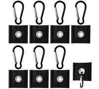 Asukohu Juego de ganchos multiusos de 8 piezas para tienda de campaña para autocaravanas, remolques, campistas, rieles guía de 5/6 mm y 7/8 mm, ganchos de agarre seguro de resistencia adicional