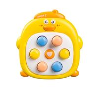 Asukohu Juguete portátil Whack Mole en forma de pato, plástico ABS, juego educativo de construcción de habilidades para niños, juego de reacción interactivo