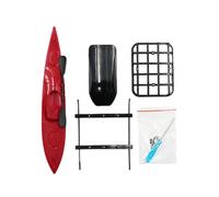 Asukohu Kit de modificación de mando a distancia, pieza de decoración de coche con estante de techo kayak para D52Mini Auto Upgrade Pieza Control remoto Juego de estantería de techo