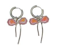 Asukohu Ligero y cómodo Bowknotohrohrschstene elegante arco nudo pendiente ornamento moda Bowknot pendiente joyería