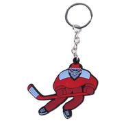Asukohu Llavero con colgante de hockey sobre hielo de dibujos animados, llavero decorativo de moda para deportes de invierno, llavero decorativo para bolso, bolso de mano, deportes de hielo y nieve
