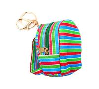 Asukohu Llavero con forma de bolsa de red de pesca, llavero con colgante para coche y auriculares, 6 mochilas