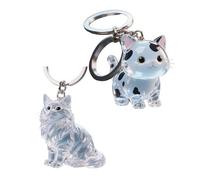 Asukohu Llavero de joyería conmemorativa para mascotas con protección para el cabello y opciones de estilo versátil, escaparate de piel de gato, llavero de regalo para mascotas sentimental, c, Talla
