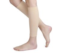 Asukohu Manguito de pierna de compresión ajustable para hombres y mujeres, transpirable para pantorrillas, correr, ciclismo, fitness, prevención de lesiones, puños para correr y ciclismo