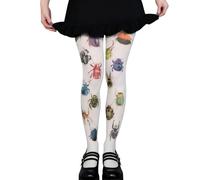 Asukohu Medias blancas de moda para mujer, medias japonesas estéticas caprichosas adorables estampadas, opacas, medias blancas para festivales de música, C2., Talla única