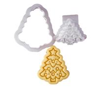 Asukohu Moldes de galletas en relieve de Navidad, herramientas para hornear, accesorios para hornear, cortador de Navidad