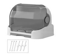 Asukohu Onvenient - Estante de secado de biberones para bebés, organizador de suministros para bebés, adecuado para tetinas y tazas, Gris con soporte