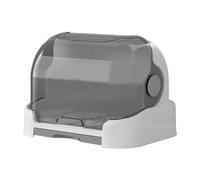 Asukohu Onvenient - Estante de secado de biberones para bebés, organizador de suministros para bebés, adecuado para tetinas y tazas, blanco/gris