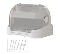 Asukohu Onvenient - Estante de secado de biberones para bebés, organizador de suministros para bebés, adecuado para tetinas y tazas, Blanco con soporte