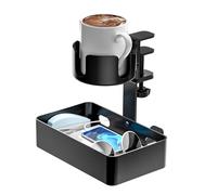 Asukohu Organizador de escritorio, soporte desmontable para bolígrafos, almacenamiento de auriculares, soporte ajustable para auriculares para oficina, hogar, escritorio, abrazadera en la organización