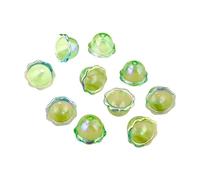 Asukohu Paquete de 10 accesorios de flores acrílicas coloridas para manualidades de joyas y campanas de viento coloridas, talla única, como se describe, como se describe