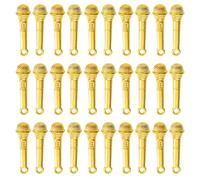 Asukohu Paquete De 100 Microfono Colgante Aleación Textura Componentes De Joyería Hallazgo Para Joyería Hecho A Mano Y Artesanía Adecuado