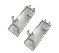 Asukohu Paquete de 2 pantallas de ventilador de acrílico transparente soporte decorativo para el almacenamiento y decoración de la oficina en casa y almacenamiento de pantalla acrílica simple