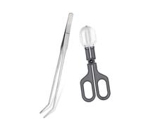 Asukohu Pinzas largas para alimentación de reptiles, longitud de la abrazadera para entusiastas de las mascotas y accesorios de alimentación de mascotas de uso profesional