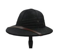 Asukohu Pith - Sombrero de paja hecho a mano para cosplay, elegante, para el sol, sorpresa, novia, para vacaciones, francés, correa ajustable