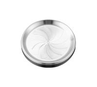 Asukohu Placa de acero inoxidable de doble capa, resistente al calor, bandeja de almacenamiento para cocina, cuenco para servir, cuenco de acero inoxidable resistente a los arañazos