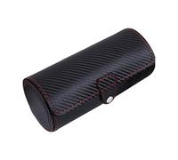 Asukohu Portátil resistente cuero PU Relojes Roll Organizadores Accesorios para el hogar para hombres 3 ranuras funda de visualización elegantes estilos tejidos a mano