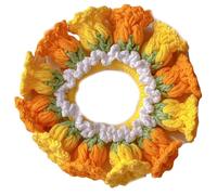 Asukohu Práctica diadema de ganchillo con acento floral, accesorio de moda para el cabello para cualquier uso diario