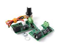 Asukohu Regulador de velocidad de ventilador PWM 6 V-28 V 3 A PWM con botón giratorio 21 KHz para ventiladores de refrigeración y motores pequeños regulador de motor con PWM