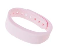 Asukohu Reloj despertador silencioso con verificación científica de despertador, correa de silicona transpirable que evita el sueño excesivo sin perturbaciones. Pulsera de alarma, rosa (b)