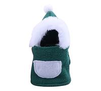 Asukohu Ropa Divertida De Papá Noel Y Pájaros Traje Volador Loros Disfraz De Navidad Cosplay Sombrero Cálido De Invierno con Capucha para Cacatúa Pájaros Ropa De Loro