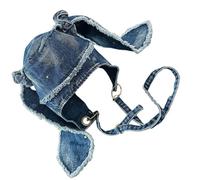 Asukohu Sombrero vintage con orejas rasgadas para adultos, subculturas de primavera, otoño, sombrero de vuelo, ropa de calle, gorras hiphop para uso diario y festival de música, sombreros de moda, a