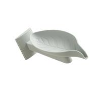 Asukohu Soporte de jabón para lavabo, no antideslizante, plástico PP, jabón de almacenamiento decorativo moderno con diseño ajustable