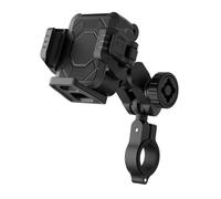 Asukohu Soporte de teléfono para motocicleta, soporte para teléfono celular, abrazadera para manillar de bicicleta con antirrobo