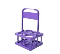 Asukohu Soporte plegable resistente para 4 botellas con mango ergonómico, diseño de ahorro de espacio, soporte de almacenamiento para fiestas de viaje, ahorro de espacio, estante plegable para vino