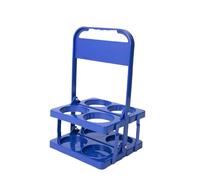 Asukohu Soporte plegable resistente para 4 botellas con mango ergonómico, diseño de ahorro de espacio, soporte de almacenamiento para fiestas de viaje, ahorro de espacio, estante plegable para vino