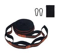 Asukohu Suspensión multiusos para hamaca: nailon reforzado y bloqueo rápido de 500 libras de capacidad de patio trasero a desierto, ligero, esencial para viajes, camping, correas de hamaca de alta