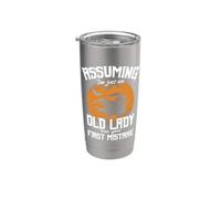 Asumiendo que solo soy una anciana fue tu primer error bruja Vaso térmico de acero inoxidable de doble pared