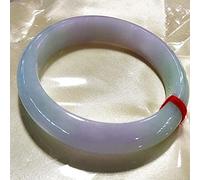 ASumPio Brazalete De Jade De Jade Clásico Pulsera De Jade De Jade De Estilo Chino, Pulsera De Jade Violeta Verde Claro De Jade Púrpura Femenino, Pulsera De Jade Elegante China, con Caja,64mm