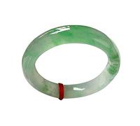 ASumPio Brazalete De Jade Natural Pulsera De Jade De Flor Flotante Verde Yang De Jade Hetiano, Modelo De Niña De Pulsera De Jade Circular, Pulsera De Jade De Ágata Verde Elegante China, C,54mm