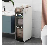 ASumPio Cajones De Almacenamiento Apilables, Gabinete De Piso De Esquina para Baño Independiente De 2/3/4 Niveles con Cajones De Almacenamiento De Gran Capacidad, Gabi,One Color-3 Drawers