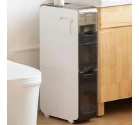 ASumPio Gabinete De Almacenamiento con Cajones Apilables Gabinete De Almacenamiento Gabinete De Almacenamiento, Gabinete Delgado De Almacenamiento De Papel Higiénico De,3 Tier-17.5cm